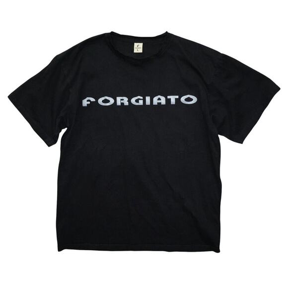 Forgiato Black Graphic Logo T-Shirt Men’s Size Large – Luxury Wheels Streetwear - Picture 1 of 3
